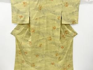 リサイクル　花丸文様小紋着物